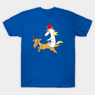 Unicorn Santa T-Shirt